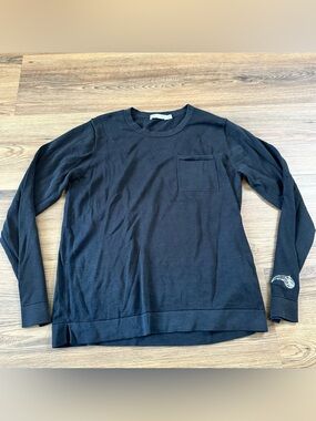 Peter Millar Womens Kate Silk Blend Sweater Black Medium Orlando Magic Preppy‎